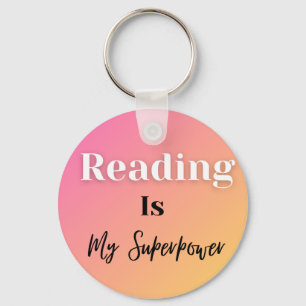 Porte-clés La lecture est ma superpuissance