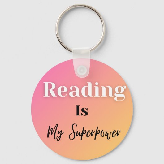 Porte-clés La lecture est ma superpuissance (Verso)