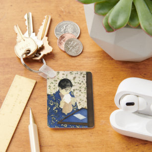 Porte-clés La Lettre de Mary Cassatt, Impressionnisme Vintage