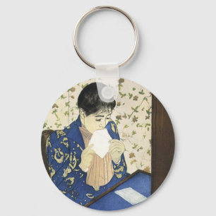 Porte-clés La Lettre de Mary Cassatt, Impressionnisme Vintage