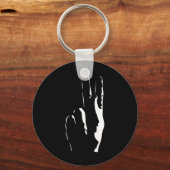 Porte-clés la lettre K en langue des signes (Recto)