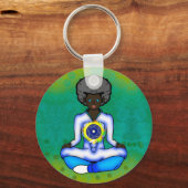 Porte-clés La lumière bleue de la protection (Recto)