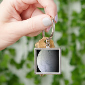 Porte-clés La lune de Saturne Encelade (main)