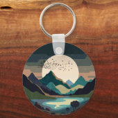 Porte-clés La Lune Sur Le Lac (Recto)