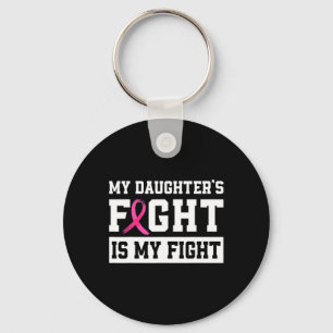 Porte-clés La lutte de ma fille est ma lutte contre le cancer