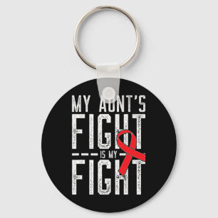 Porte-clés La lutte de ma tante est ma lutte contre le cancer