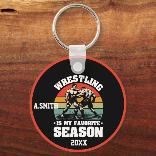 Porte-clés La lutte est ma saison préférée (Verso)