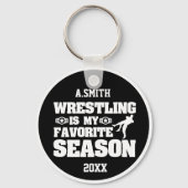 Porte-clés La lutte personnalisée est ma saison préférée (Recto)