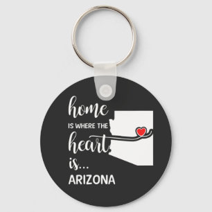 Porte-clés La maison de l'Arizona est le coeur