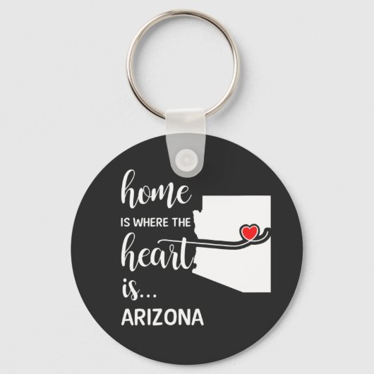 Porte-clés La maison de l'Arizona est le coeur (Recto)