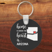 Porte-clés La maison de l'Arizona est le coeur (Recto)