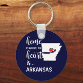 Porte-clés La maison de l'Arkansas est le coeur (Recto)