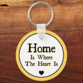 Porte-clés La maison est là où le coeur est (Recto)