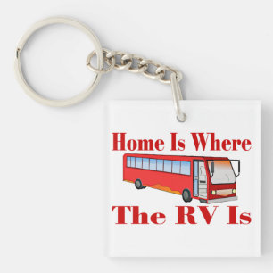 Porte-clés La maison est où le rv est