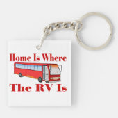 Porte-clés La maison est où le rv est (Dos)