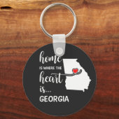 Porte-clés La maison géorgienne est le coeur (Recto)