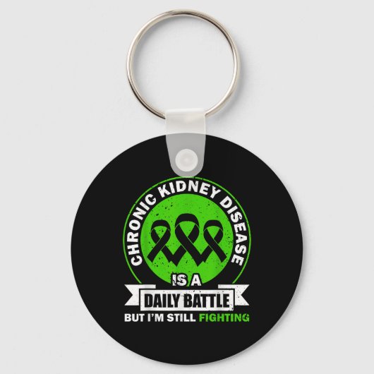 Porte-clés La Maladie Du Rein Chronique Est Une Conscience De (Recto)