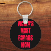 Porte-clés La maman la plus mauvaise du monde (Recto)