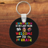 Porte-clés La Maternelle Est Si Dernière Année Bienvenue À La (Recto)