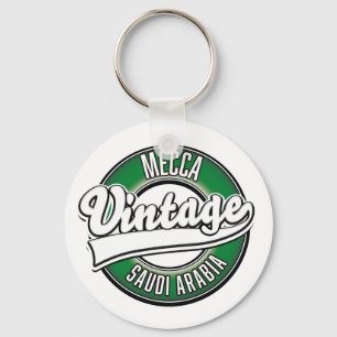 Porte-clés La Mecque arabie saoudite logo vintage