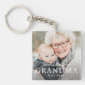 Porte-clés La meilleure grand-mère du monde photo de l'année  (Devant)