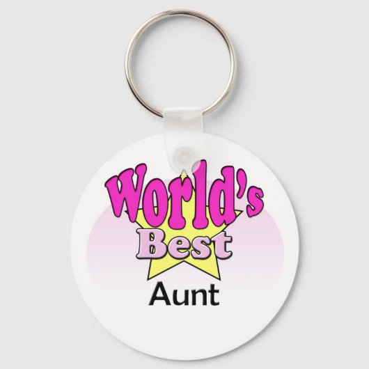 Porte-clés La meilleure tante du monde (Recto)