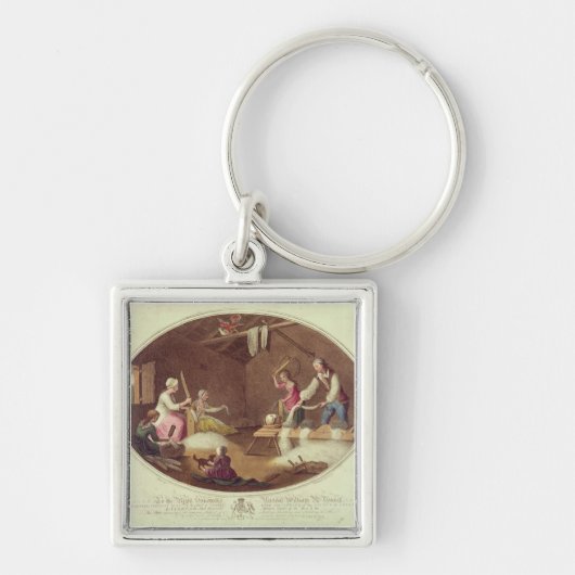 Porte-clés La méthode commune d'assouplissage, de teillage et (Devant)