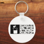 Porte-clés La microbiologie survit (Recto)