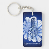 Porte-clés La musique est art (Devant)