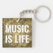 Porte-clés La musique est la vie (Dos)