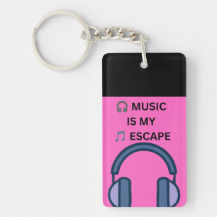 PORTE-CLÉS 🎧 LA MUSIQUE EST MA 🎵 ÉVASION