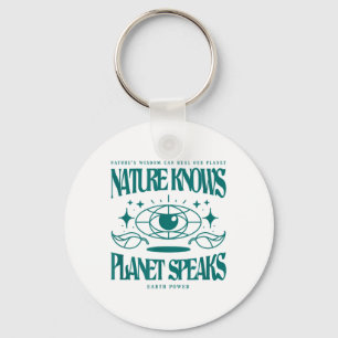 Porte-clés La nature connaît la planète parle la protection D