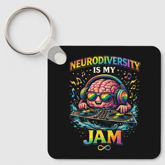 Porte-clés La Neurodiversité Est Ma Passion (Recto)