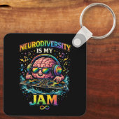 Porte-clés La Neurodiversité Est Ma Passion (Verso)