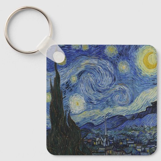 Porte-clés La nuit étoilée de Van Gogh (Recto)