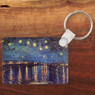 Porte-clés La nuit étoilée sur le Rhône par Vincent van Gogh