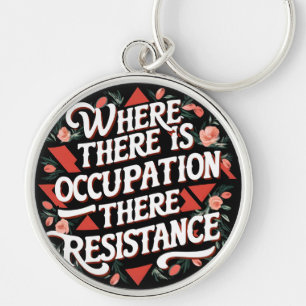 Porte-clés Là où il y a occupation il y a résistance