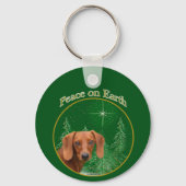 Porte-clés La paix de Dachshund (Verso)