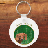 Porte-clés La paix de Dachshund (Recto)