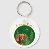 Porte-clés La paix de Dachshund (Verso)