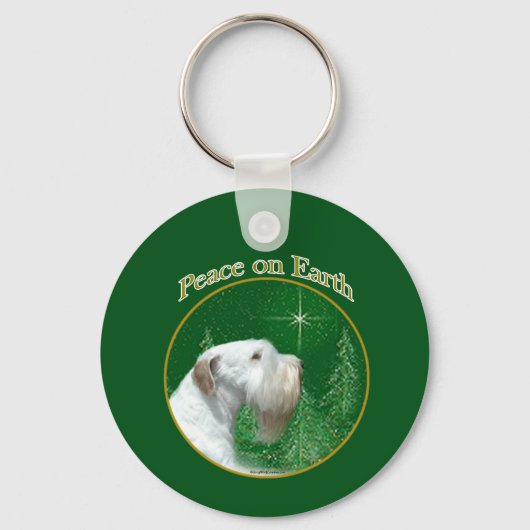 Porte-clés La paix de Sealyham Terrier sur Terre (Recto)