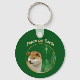 Porte-clés La paix de Shiba Inu