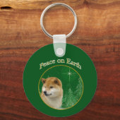Porte-clés La paix de Shiba Inu (Recto)