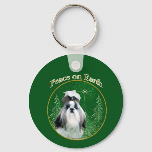 Porte-clés La paix de Shih Tzu (Recto)
