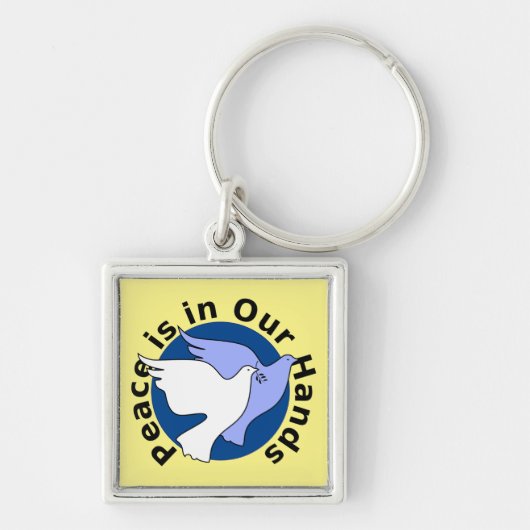 PORTE-CLÉS LA PAIX EST ENTRE NOS MAINS (Devant)