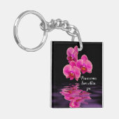 Porte-clés La Paix vient de l'intérieur de vous Orchidées Por (Devant gauche)