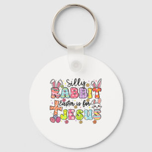 Porte-clés La Pâque Du Lapin Silencieux Est Pour Jésus Mignon