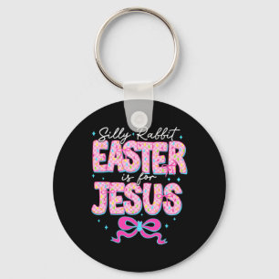 Porte-clés La Pâque Du Lapin Silly Est Pour Jésus Religieux C