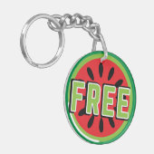 Porte-clés La pastèque Palestine libre - Liberté pour les Pal (Devant gauche)