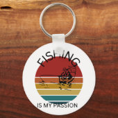 Porte-clés La pêche est ma passion, la pêche (Recto)